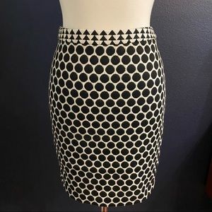 Anthropologie Leifnotes Pencil Skirt Black and White Knit